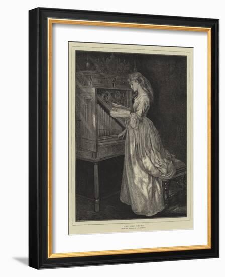 The Old Organ-Edward Killingworth Johnson-Framed Giclee Print