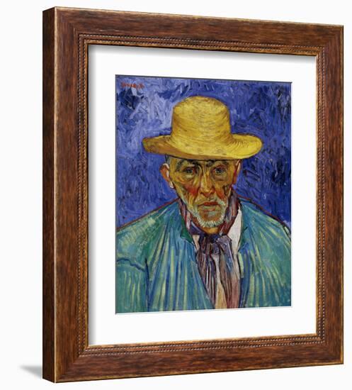 The Old Peasant Patience Escalier-Vincent van Gogh-Framed Art Print