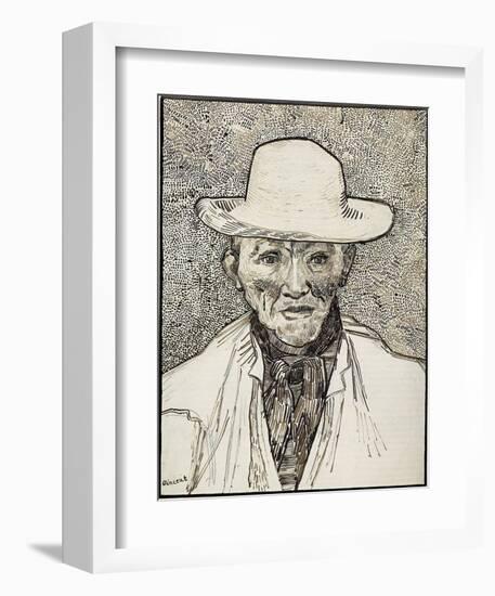 The Old Peasant Patience Escalier-Vincent van Gogh-Framed Giclee Print