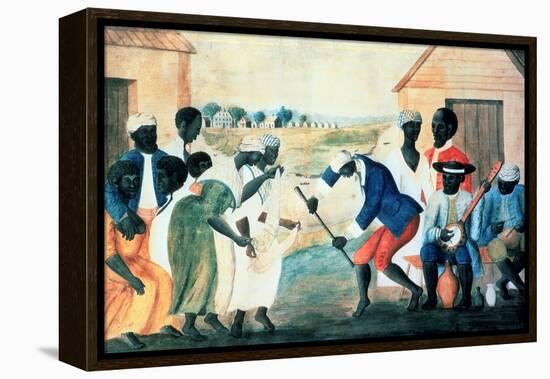 The Old Plantation, 1800-null-Framed Premier Image Canvas