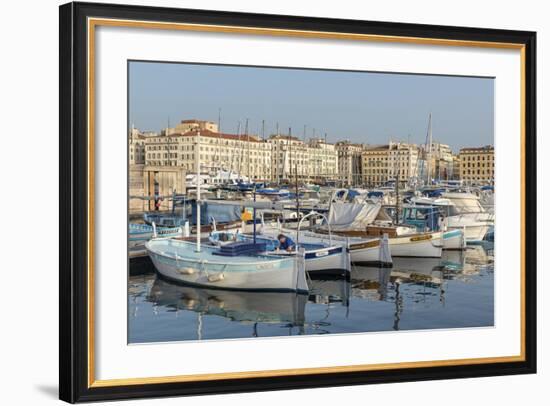 The Old Port of Marseille (Vieux Port) in Marseille, Bouches-Du-Rhone, Provence-Chris Hepburn-Framed Photographic Print