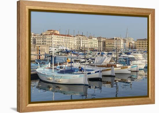 The Old Port of Marseille (Vieux Port) in Marseille, Bouches-Du-Rhone, Provence-Chris Hepburn-Framed Premier Image Canvas