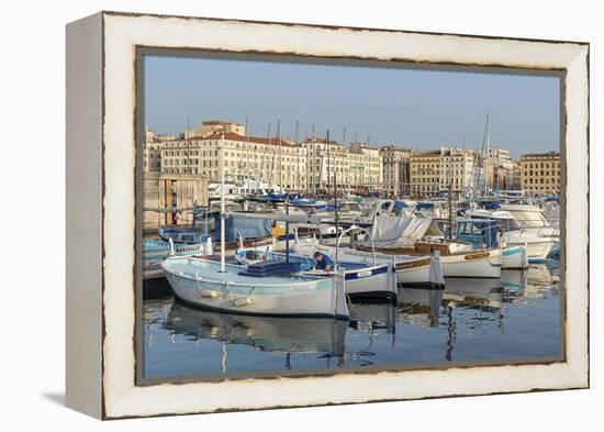 The Old Port of Marseille (Vieux Port) in Marseille, Bouches-Du-Rhone, Provence-Chris Hepburn-Framed Premier Image Canvas