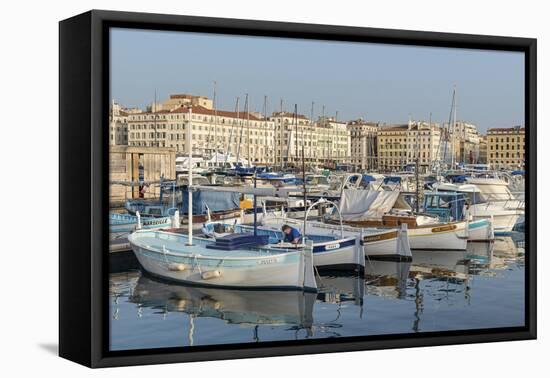The Old Port of Marseille (Vieux Port) in Marseille, Bouches-Du-Rhone, Provence-Chris Hepburn-Framed Premier Image Canvas