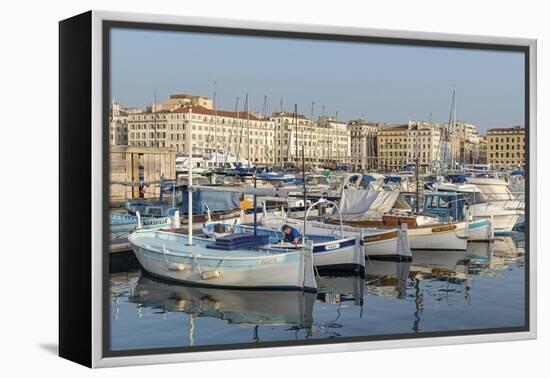 The Old Port of Marseille (Vieux Port) in Marseille, Bouches-Du-Rhone, Provence-Chris Hepburn-Framed Premier Image Canvas