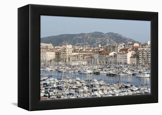 The Old Port of Marseille (Vieux Port) in Marseille, Mediterranean-Chris Hepburn-Framed Premier Image Canvas