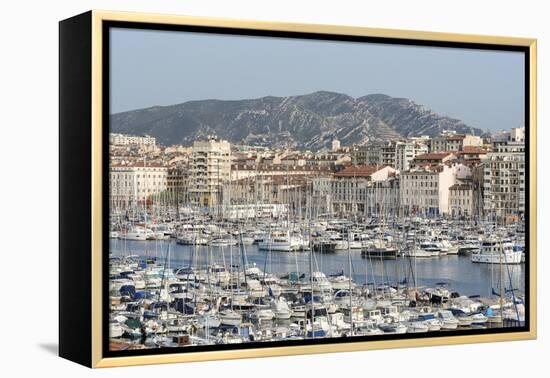 The Old Port of Marseille (Vieux Port) in Marseille, Mediterranean-Chris Hepburn-Framed Premier Image Canvas