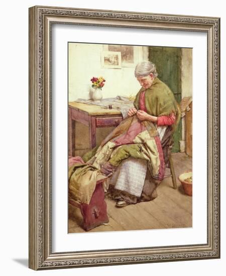 The Old Quilt-Walter Langley-Framed Giclee Print