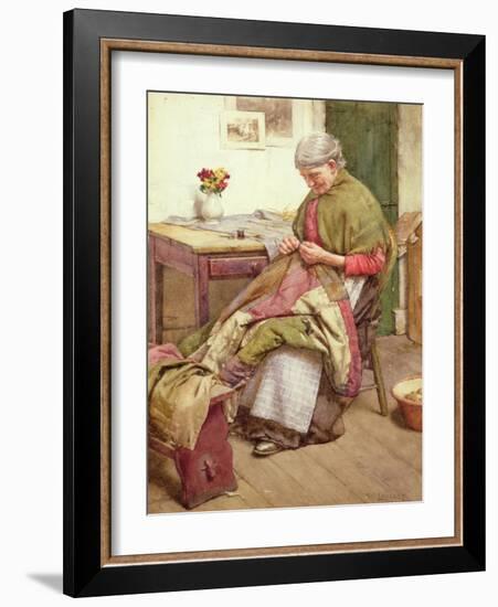 The Old Quilt-Walter Langley-Framed Giclee Print