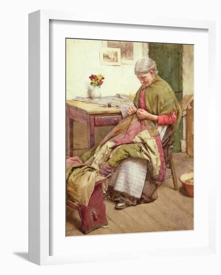 The Old Quilt-Walter Langley-Framed Giclee Print