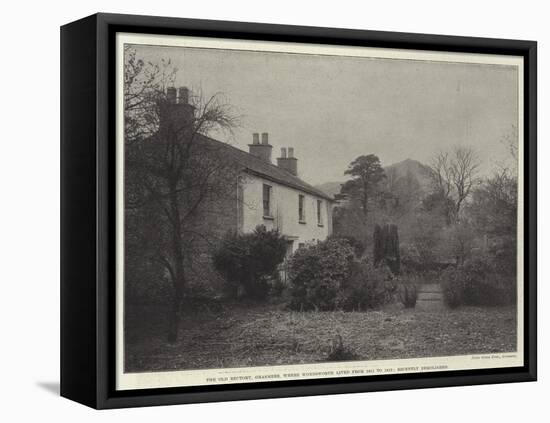 The Old Rectory, Grasmere, Where Wordsworth Lived from 1811 to 1813, Recently Demolished-null-Framed Premier Image Canvas