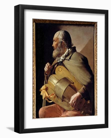 The Old Ribbon Painting by Georges De La Tour (1593-1652) around 1640 Madrid, Prado Museum-Georges De La Tour-Framed Giclee Print