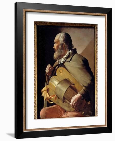 The Old Ribbon Painting by Georges De La Tour (1593-1652) around 1640 Madrid, Prado Museum-Georges De La Tour-Framed Giclee Print