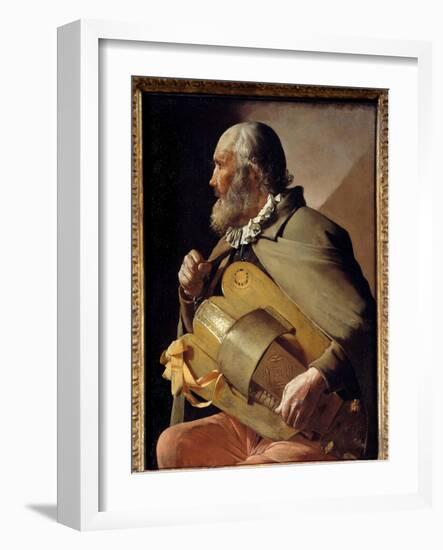 The Old Ribbon Painting by Georges De La Tour (1593-1652) around 1640 Madrid, Prado Museum-Georges De La Tour-Framed Giclee Print