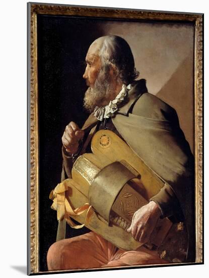 The Old Ribbon Painting by Georges De La Tour (1593-1652) around 1640 Madrid, Prado Museum-Georges De La Tour-Mounted Giclee Print