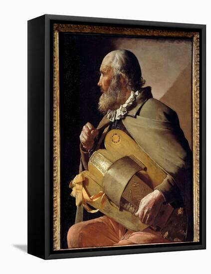 The Old Ribbon Painting by Georges De La Tour (1593-1652) around 1640 Madrid, Prado Museum-Georges De La Tour-Framed Premier Image Canvas