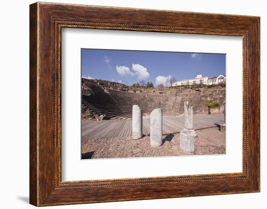 The Old Roman Theatre of Fourviere in the City of Lyon, Rhone-Alpes, France, Europe-Julian Elliott-Framed Photographic Print