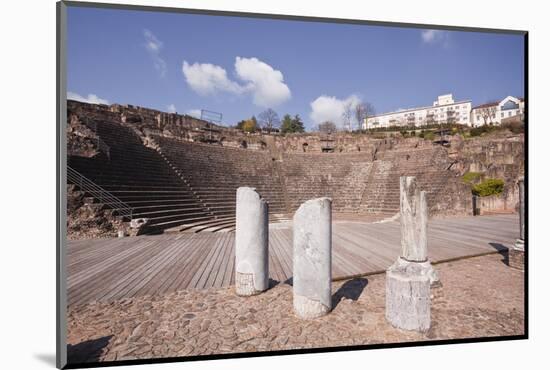 The Old Roman Theatre of Fourviere in the City of Lyon, Rhone-Alpes, France, Europe-Julian Elliott-Mounted Photographic Print