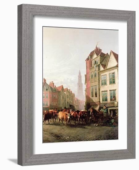 The Old Smithfield Market, 1887-Thomas Sidney Cooper-Framed Giclee Print