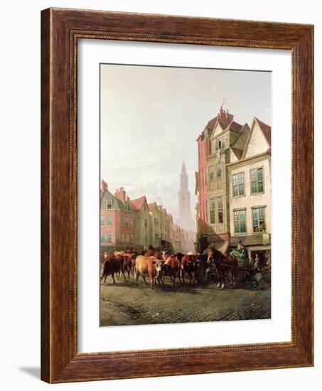 The Old Smithfield Market, 1887-Thomas Sidney Cooper-Framed Giclee Print