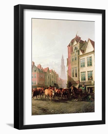 The Old Smithfield Market, 1887-Thomas Sidney Cooper-Framed Giclee Print
