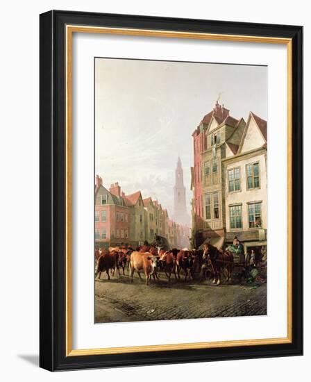 The Old Smithfield Market, 1887-Thomas Sidney Cooper-Framed Giclee Print