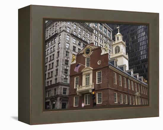 The Old State House, Built in 1713, Boston, Massachusetts, New England, USA-Amanda Hall-Framed Premier Image Canvas