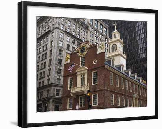 The Old State House, Built in 1713, Boston, Massachusetts, New England, USA-Amanda Hall-Framed Photographic Print