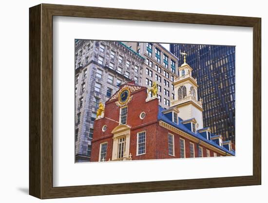 The Old State House on the Freedom Trail, Boston, Massachusetts, USA-Russ Bishop-Framed Photographic Print