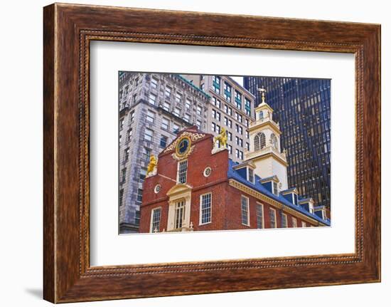 The Old State House on the Freedom Trail, Boston, Massachusetts, USA-Russ Bishop-Framed Photographic Print