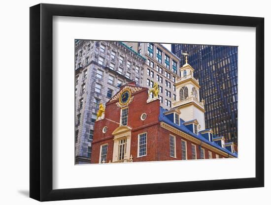 The Old State House on the Freedom Trail, Boston, Massachusetts, USA-Russ Bishop-Framed Photographic Print