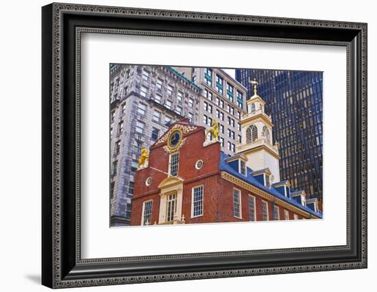 The Old State House on the Freedom Trail, Boston, Massachusetts, USA-Russ Bishop-Framed Photographic Print