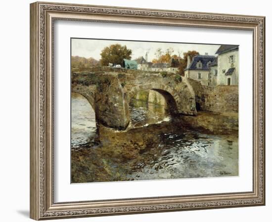 The Old Stone Bridge-Fritz Thaulow-Framed Giclee Print