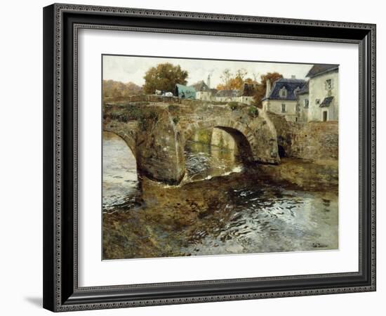 The Old Stone Bridge-Fritz Thaulow-Framed Giclee Print