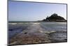 The Old Stone Causeway Leading to St. Michaels Mount Submerged by the Incoming Tide-Simon Montgomery-Mounted Photographic Print