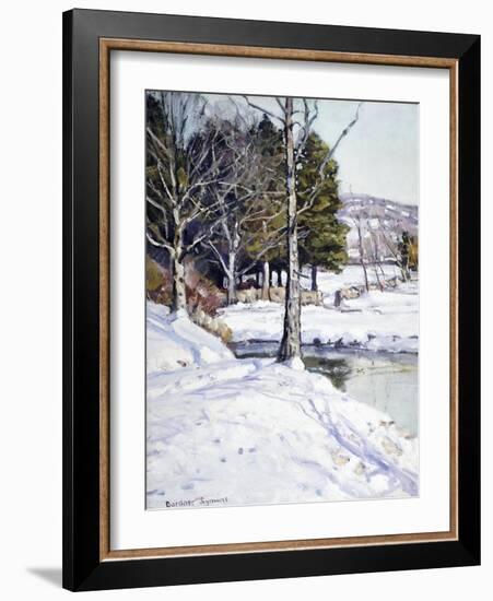 The Old Stone Wall-George Gardner Symons-Framed Giclee Print