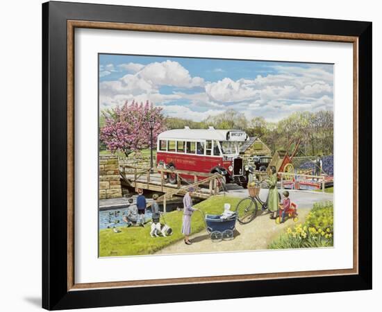 The Old Swing Bridge-Trevor Mitchell-Framed Giclee Print