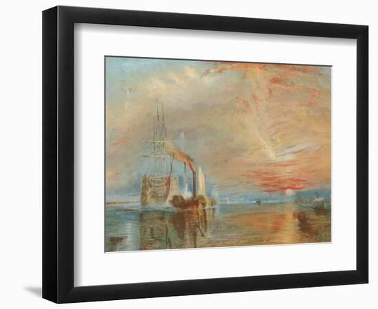 The Old Temeraire Tugged to Her Last Berth-J. M. W. Turner-Framed Giclee Print