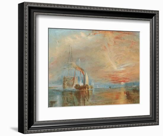 The Old Temeraire Tugged to Her Last Berth-J. M. W. Turner-Framed Giclee Print