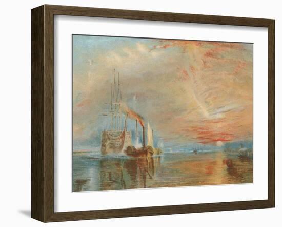 The Old Temeraire Tugged to Her Last Berth-J. M. W. Turner-Framed Giclee Print