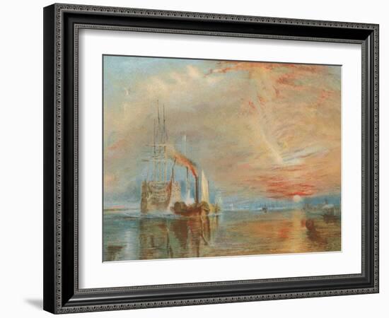 The Old Temeraire Tugged to Her Last Berth-J. M. W. Turner-Framed Giclee Print