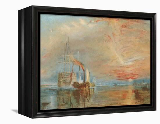 The Old Temeraire Tugged to Her Last Berth-J. M. W. Turner-Framed Premier Image Canvas