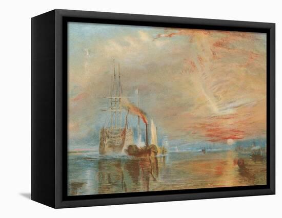 The Old Temeraire Tugged to Her Last Berth-J. M. W. Turner-Framed Premier Image Canvas