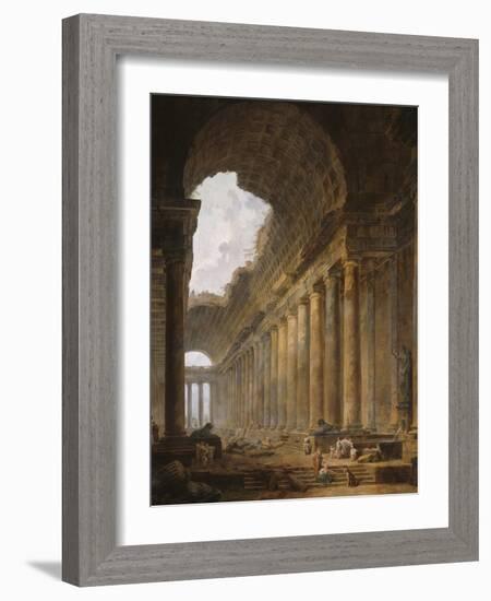 The Old Temple, 1787-88-Hubert Robert-Framed Giclee Print