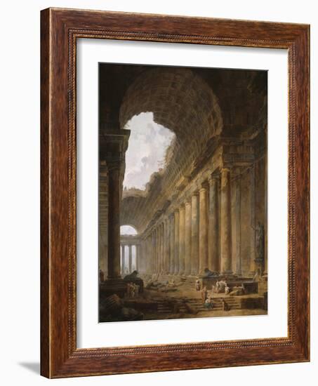 The Old Temple, 1787-88-Hubert Robert-Framed Giclee Print