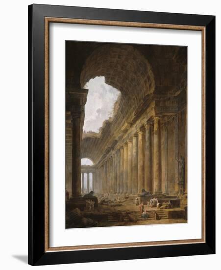 The Old Temple, 1787-88-Hubert Robert-Framed Giclee Print