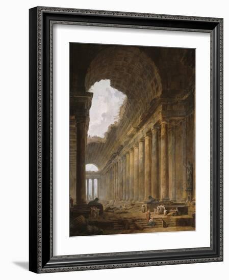 The Old Temple, 1787-88-Hubert Robert-Framed Giclee Print