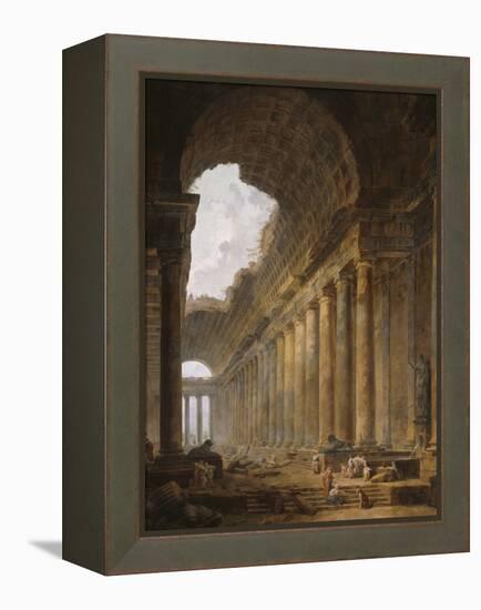 The Old Temple, 1787-88-Hubert Robert-Framed Premier Image Canvas