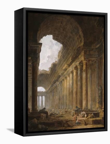 The Old Temple, 1787-88-Hubert Robert-Framed Premier Image Canvas