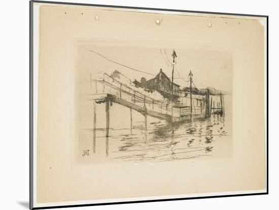 The Old Toll House at Bridgeport (Small Plate), 1888-1889-John Henry Twachtman-Mounted Giclee Print